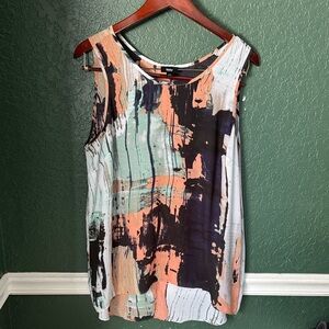Mossimo Women's Sleeveless Artistic Tank Top XL